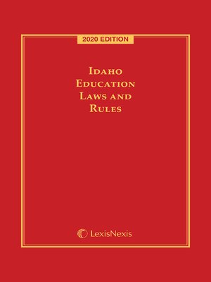 cover image of Idaho Education Laws and Rules